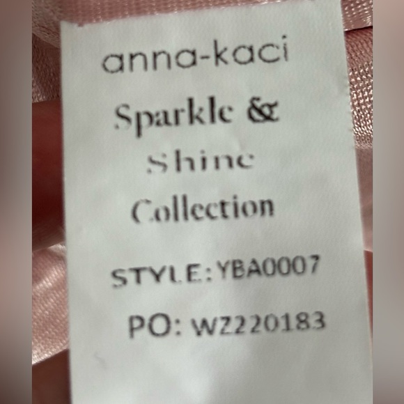 Anna-kaci Womens Pink short Sleeve Sequin Top Size XL - Picture 4 of 5